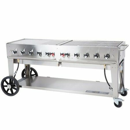 CROWN Verity MCB-72 Liquid Propane Portable Outdoor BBQ Grill / Charbroiler 255MCB72L